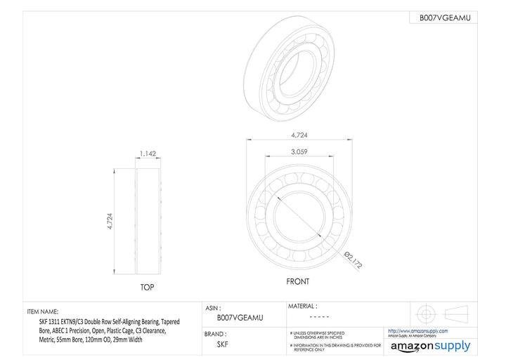 SKF Pendelkugellager 1311 EKTN9/C3