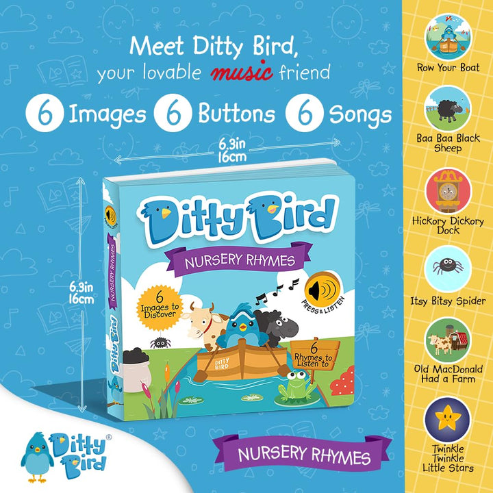 DITTY BIRD NURSERY RHYMES: Comptines en anglais - itsy bitsy spider (DITTY BIRD MUSICAL BOOKS)