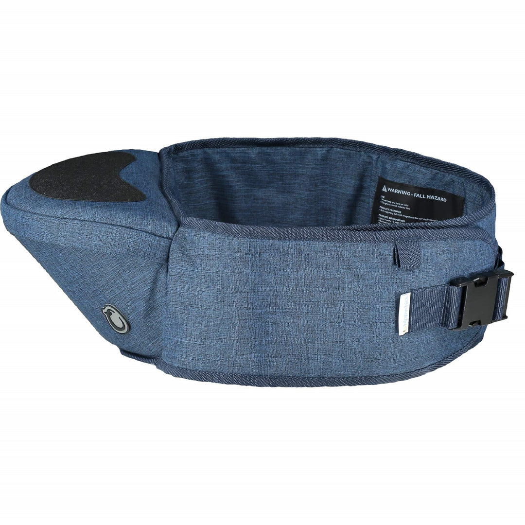 Hippychick Hipseat Babytragetasche, leicht, verstellbar, für 6–36 Monate, Jeansblau denim-blau, deni