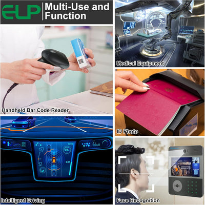 ELP 5MP USB-Kameramodul High Definition CMOS OV5640 Kleine USB-Kamera mit 2,8mm Objektiv für Dokumen