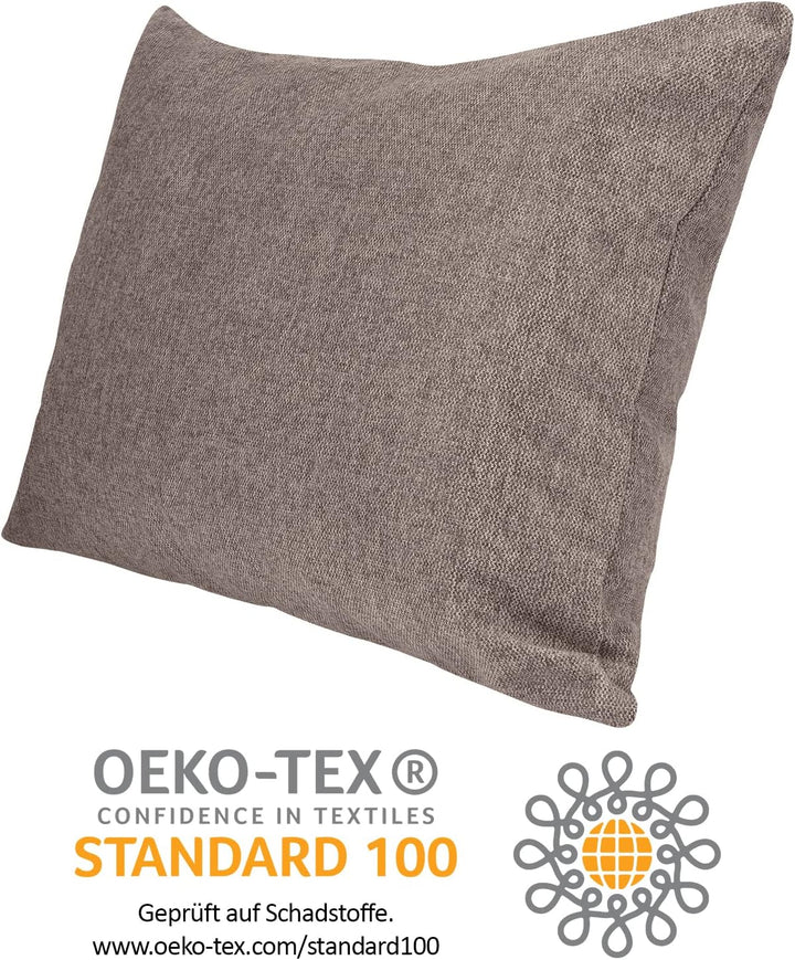 Selfitex Modisches Couchkissen XXL 60x80 cm, Sofakissen mit Füllung und Bezug, kuschelweiches Leseki