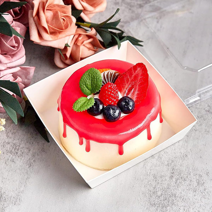 Kuchenschachtel,kuchenbox pappe,Bietet Platz für Kuchen, Macarons und Kekse,Muffin,Geeignet für Gebu