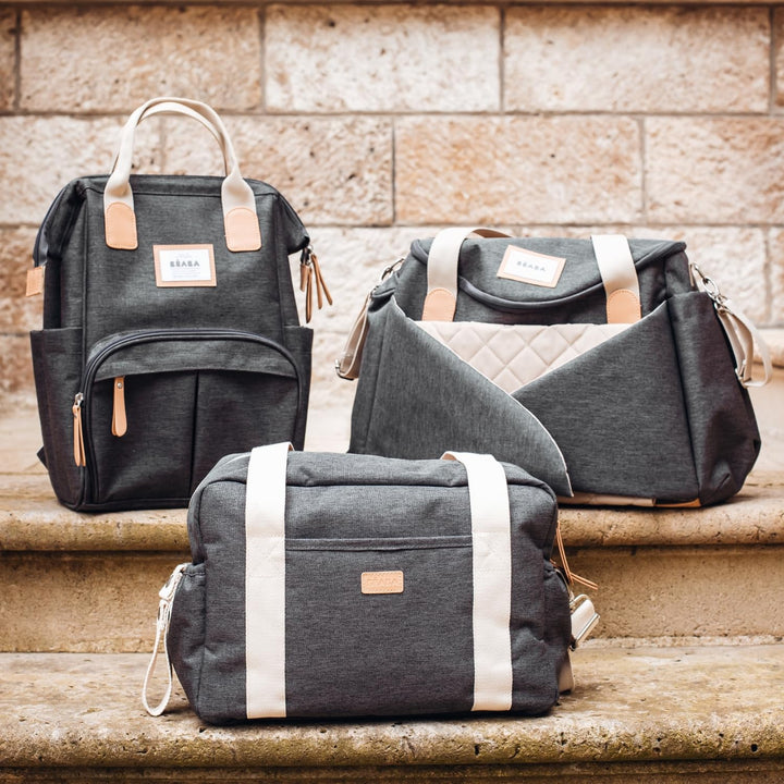 BÉABA, Wickeltasche für Babys, Mehrere Fächer, 10 Taschen, Reissverschluss Trolley-Koffer, Schulterg