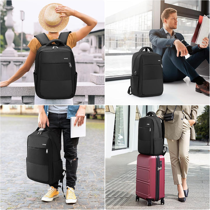 Laptop Rucksack Herren Wasserdicht Backpack Tagesrucksack Business Rucksack Herren Arbeitsrucksack L