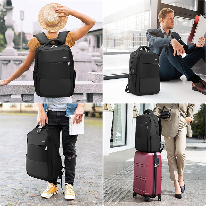 Laptop Rucksack Herren Wasserdicht Backpack Tagesrucksack Business Rucksack Herren Arbeitsrucksack L