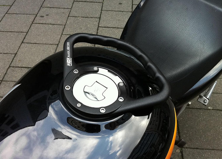Motorrad Tank Haltegriff Schwarz A-SIDER Sozius Honda Modelle, Schwarz