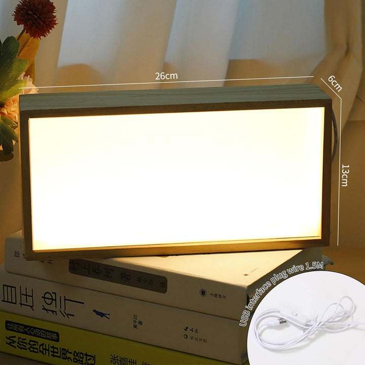 3D Bilderrahmen zum Befüllen,Objektrahmen Holz,leuchtender Fotorahmen, LED-Display-Artikelrahmen, DI