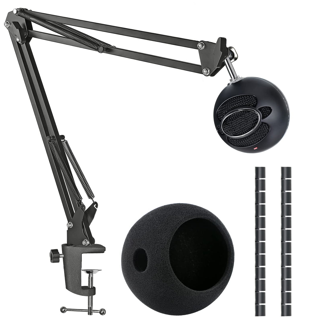 Sunmon Snowball iCE Mikrofonständer mit Pop-Filter, kompatibel mit Blue Snowball Ice USB-Mikrofon mi