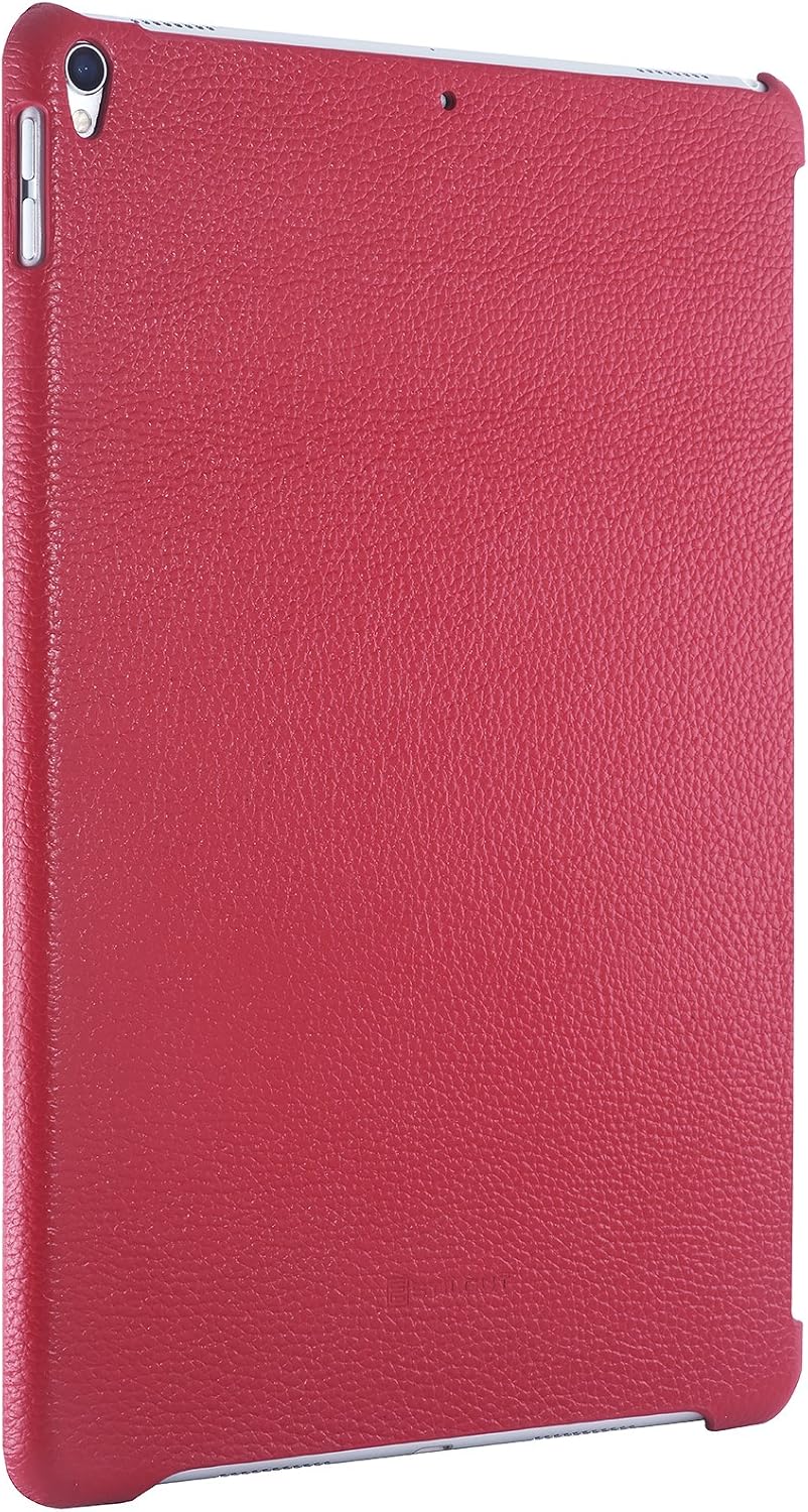 StilGut Leder-Cover kompatibel mit Apple iPad Pro 10.5" 2017 mit Keyboard Connector, Rot, Rot