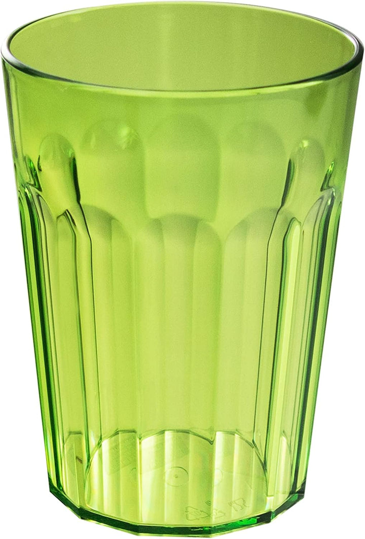 Camping Geschirr Set aus Melamin für 4 Personen - 20 Teile - mit Trinkgläsern Bunt 450 ml - Essgesch
