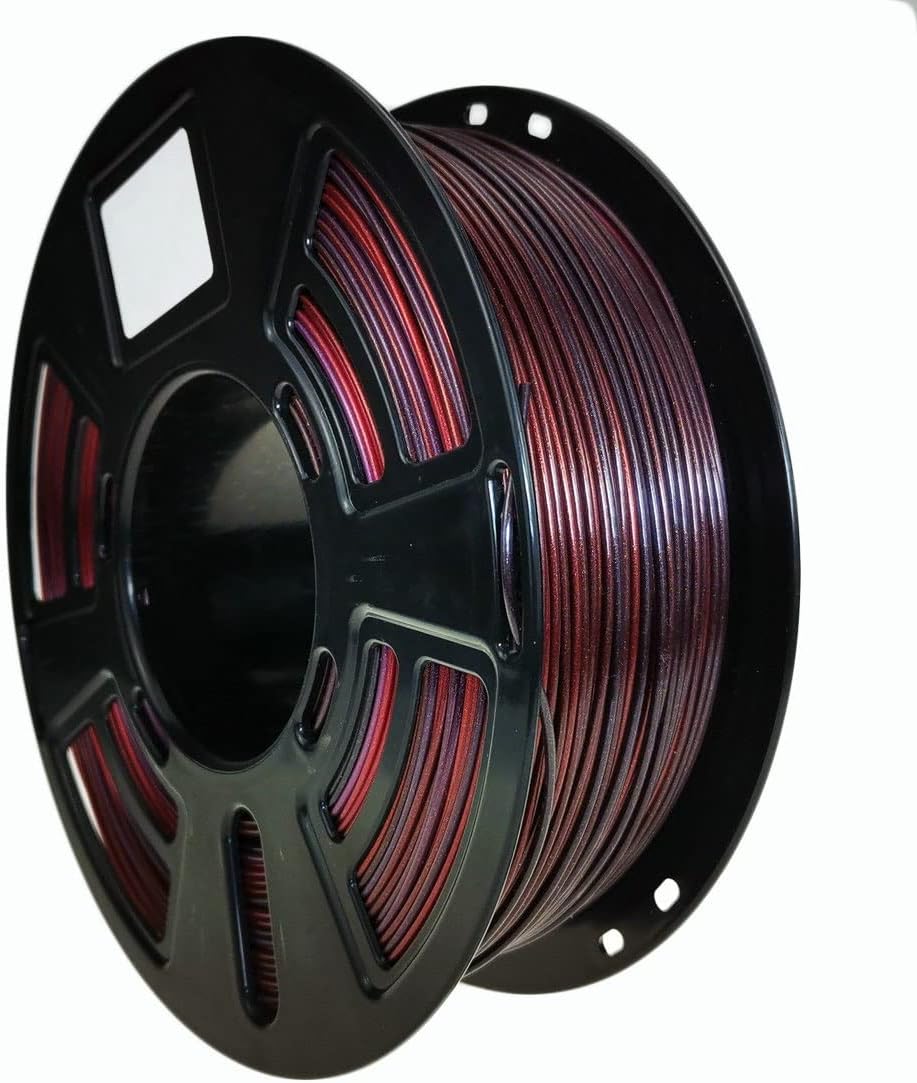 Stronghero3D PLA 3D-Drucker-Filament, 1,75 mm, Galaxie-Rot, Schwarz, Seidenviolett, Nettogewicht: 1