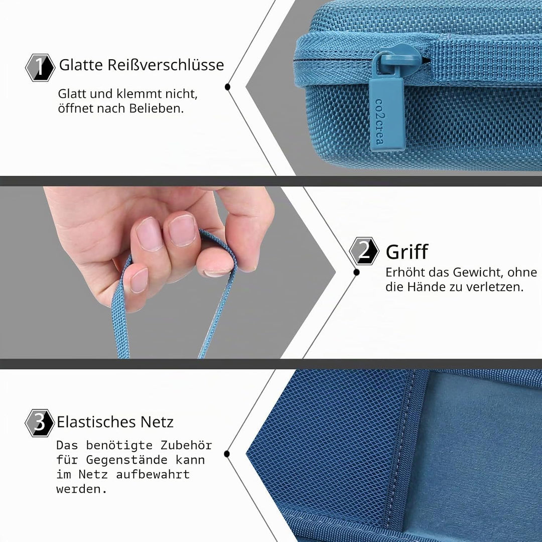 co2CREA Hart Reise Schutz Hülle Etui Tasche für Baseus Power Bank 20000mAh PD 65W Externer Akku Tele