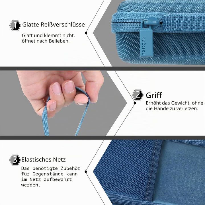 co2CREA Hart Reise Schutz Hülle Etui Tasche für Baseus Power Bank 20000mAh PD 65W Externer Akku Tele