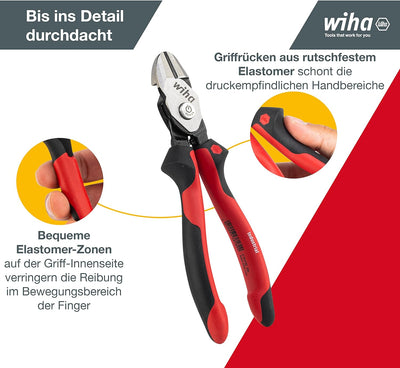 Wiha Hochleistungs-Seitenschneider BiCut Industrial mit DynamicJoint (38189) umschaltbar Industrial,