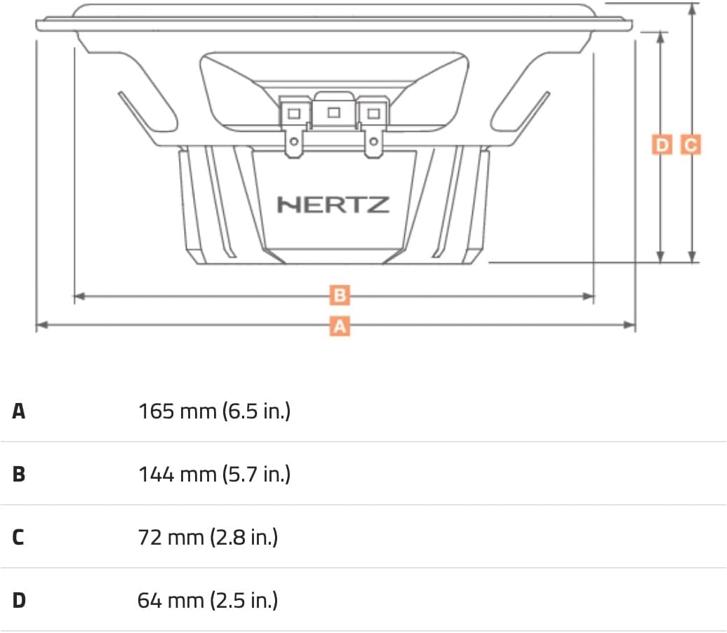 Hertz Dieci DCX 165.3 16,5cm 2-Wege Koaxialsystem Set Coax 2Way 165mm 1 Paar/2Stück