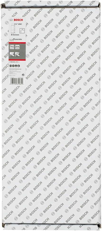 'Bosch Diamantnassbohrkrone Wasser diamantiert 1 1/4 UNC Best for Concrete 450 mm 14 Segmente 11,5 m