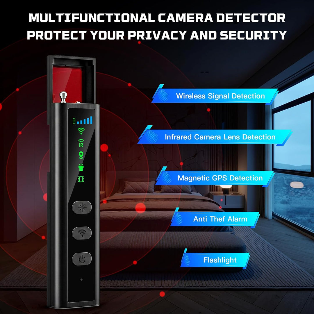 Wanzen Detektor Kamera Detektor Versteckte Kamera Detektor mit 5 Stufen Hidden Camera Detector RF Wi