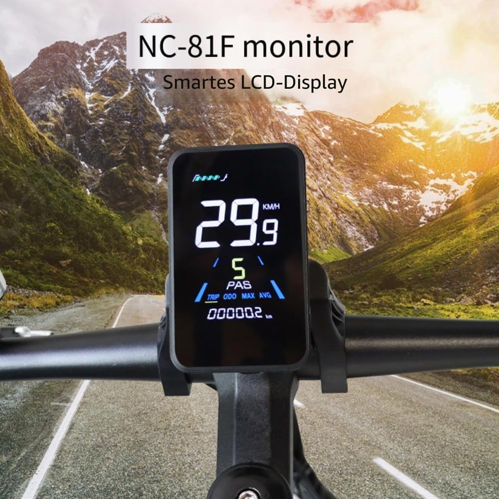 LCD-Bildschirme für Elektrofahrräder, NC-81F, wasserdicht, Armaturenbrett, Computer, E-Bike-Panel, A