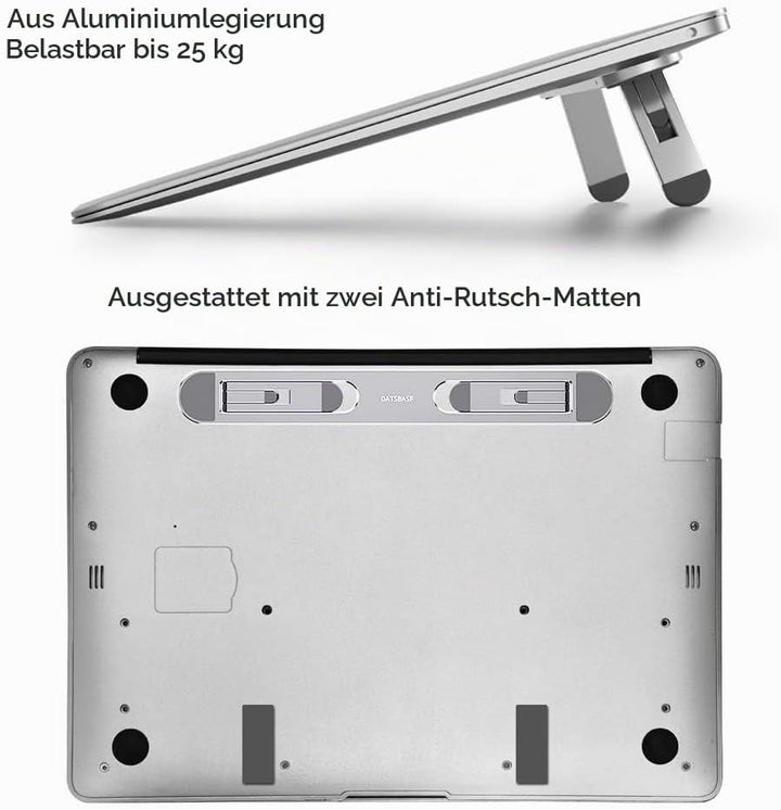 nediea Laptop-Ständer für Schreibtisch, Laptop-Kühlständer, Tastaturerhöhung, ergonomischer Laptop-A