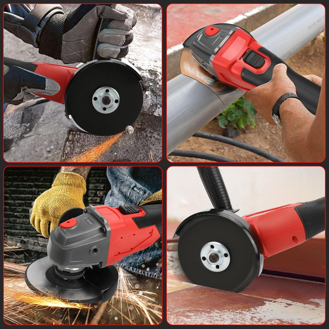 Akku-Winkelschleifer für Milwaukee 18 V Akku, 125 mm, 12000 U/min, bürstenloses Schleifwerkzeug mit