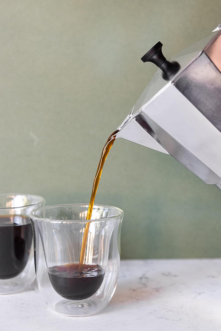 La Cafetière Venice Espressokocher, Aluminium Silberfarben Six Cup, Silberfarben Six Cup