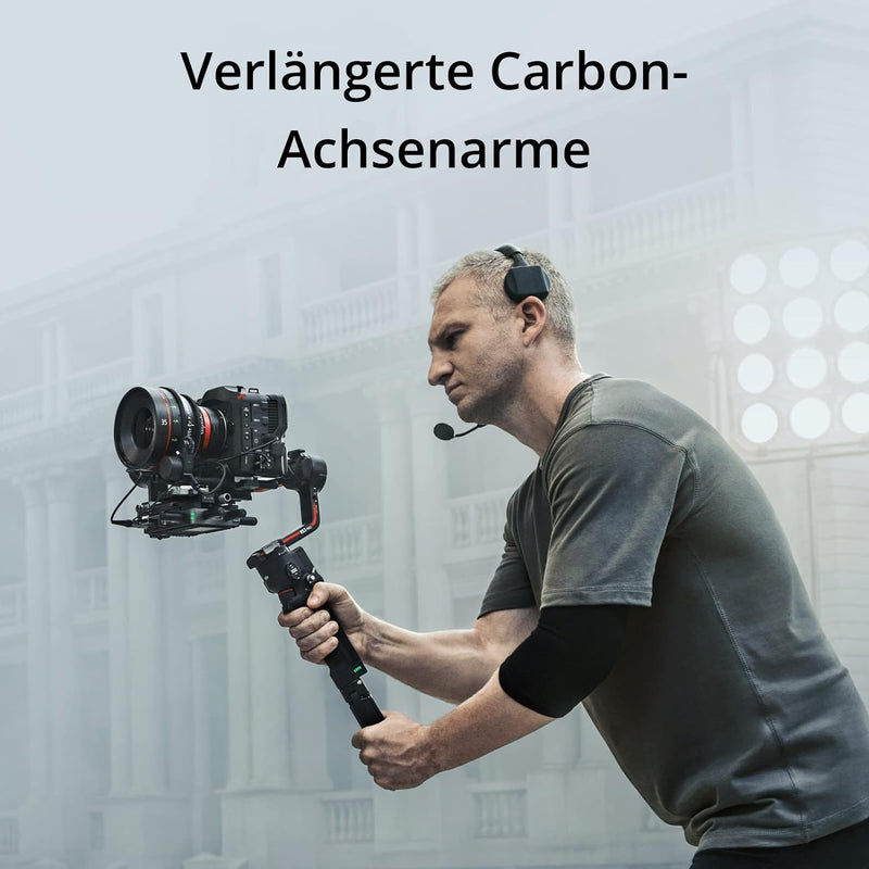 DJI RS 3 Pro Combo – 3-Achsen Gimbal-Stabilisator für DSLR- und Kinokameras & OM Handyklemme (mit in