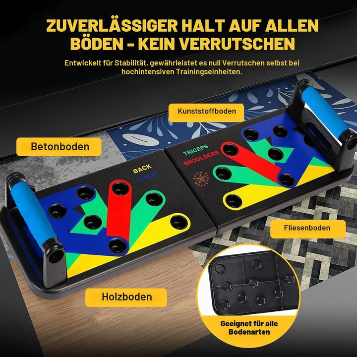Push Up Board, Multifunktionale Liegestützbrett, Tragbar Liegestütze Brett, Faltbar, Fitnessgeräte f