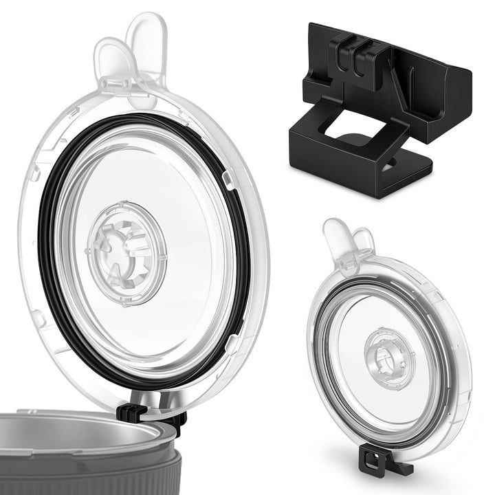 SelfTek 2 Stück Deckel &amp; Halter Kompatibel mit TM7, Spülmaschinenfest, Deckel &amp; Halter