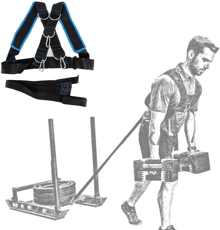 Cosiki Juli- Weight Sled Harness Speed Strength Training Schlitten Schultergurt Widerstand Band Band