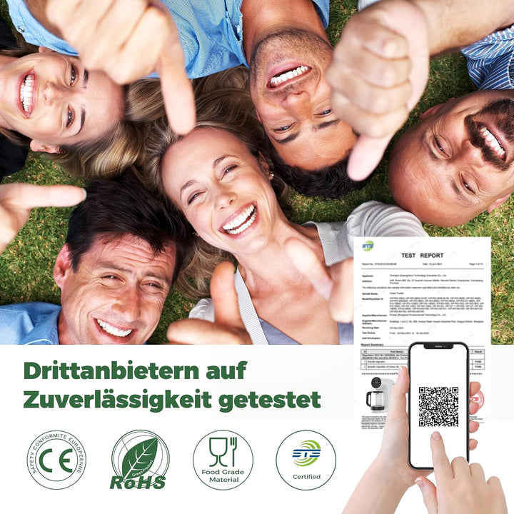 Ecoviva Auftisch Umkehrosmoseanlage Wasserfilter, Mobile Osmoseanlage Trinkwasser Umkehrosmose Filte
