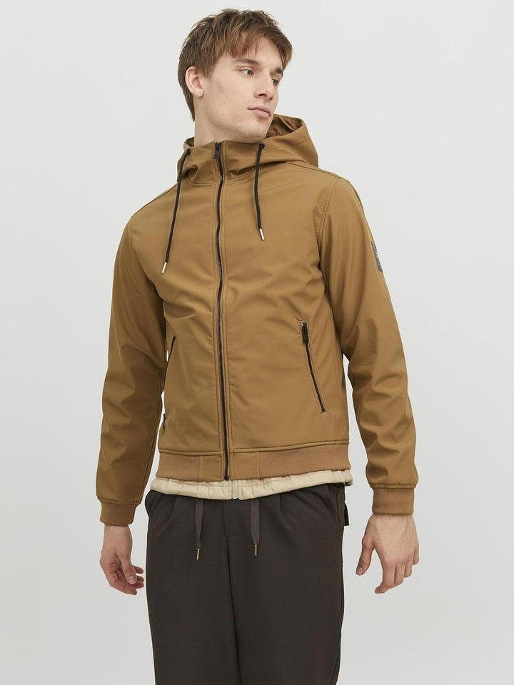 JACK & JONES Male Softshell Jacke Softshell Jacke, Otter