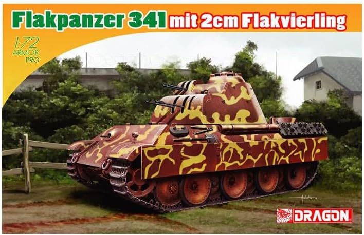 Dragon 500777487-1:72 Flakpanzer 341 mit Flakvierling, 2 cm