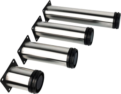 Qrity 8X Tischbeine Edelstahl, Füsse verstellbar, möbelfüsse verstellbar füsse für möbel, Beine für