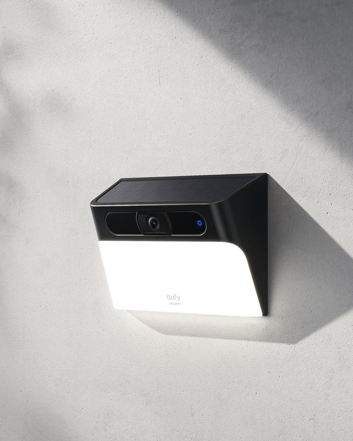 eufy Security Solar Wall Light Cam S120, kabellose 2K Solar Überwachungskamera aussen, nachhaltige S