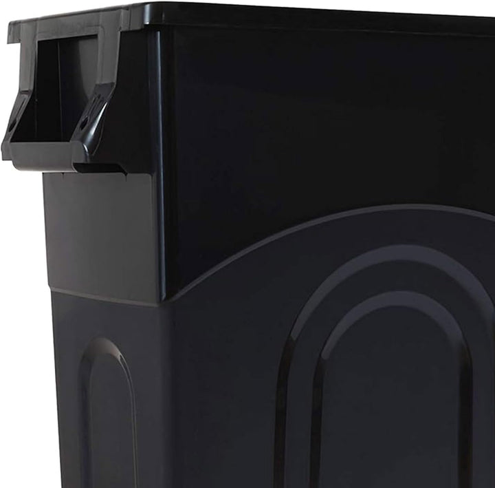 United Lösungen ti0032 highboy Sammelbehälter in schwarz, schwarz, 4er-Packung 4er-Packung Schwarz,