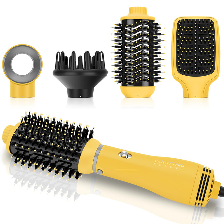 4 IN 1 Haartrockner Warmluftbürste Set, PARWIN PRO BEAUTY Styler-Set, Föhnbürste Lockenbürste mit 4