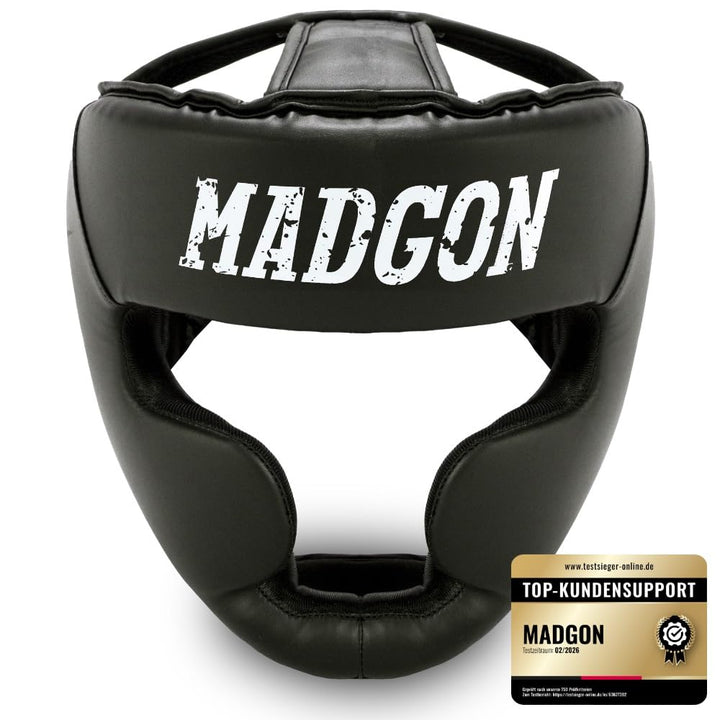 MADGON Premium Kopfschutz, Boxhelm mit Perfekter Sicht und maximalem Schutz, Gesichtsschutz für Kamp