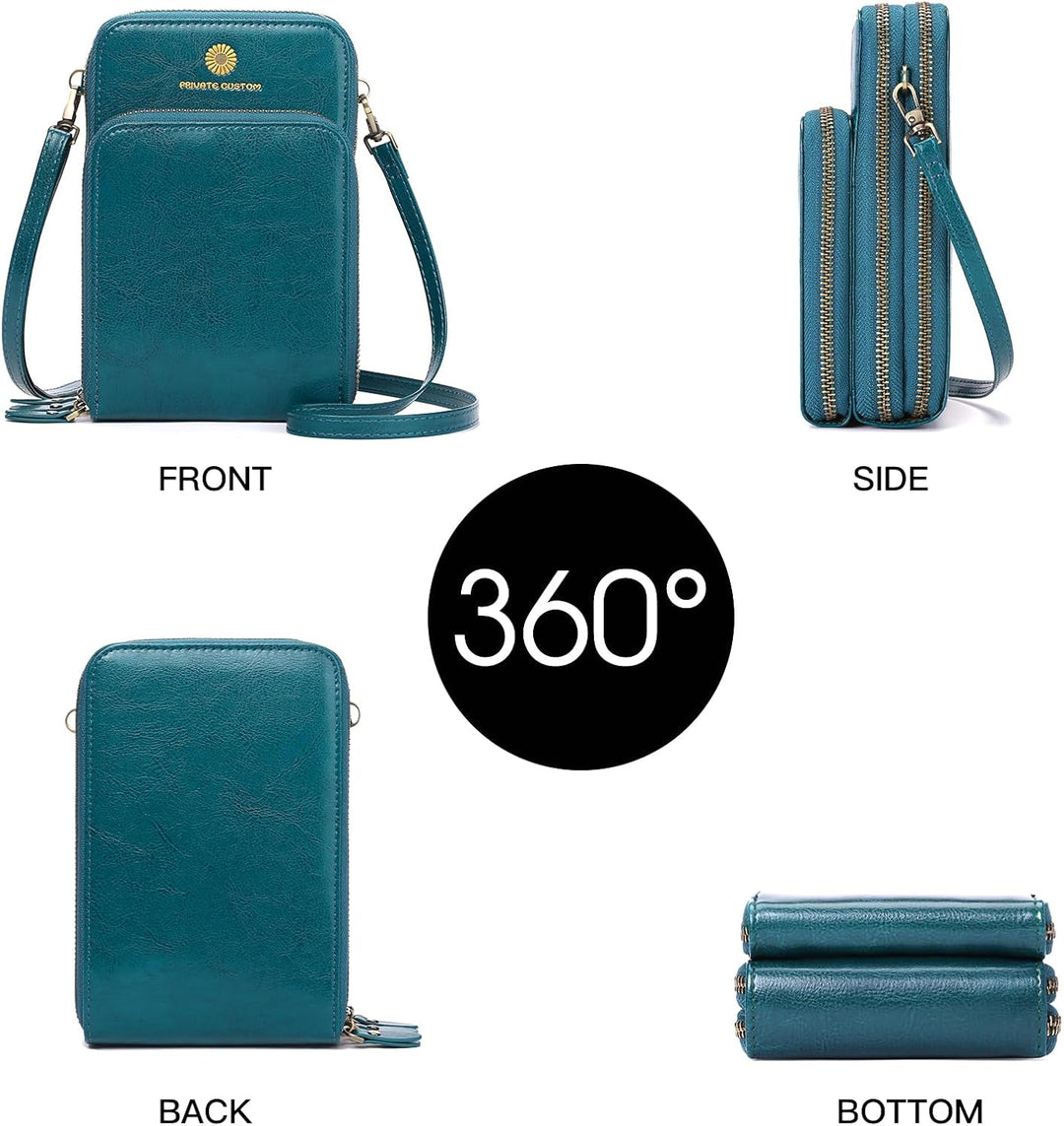 SENDEFN Handytasche zum Umhängen - Handy Umhängetasche Damen Handytasche Leder Handytasche mit Geldb