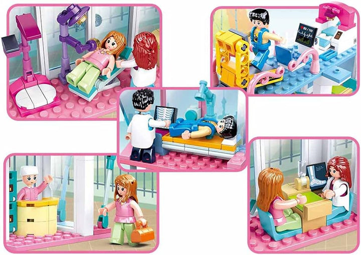 Sluban M38-B0799 Girls Dream – Hospital, 459 Stück, Mehrfarbig