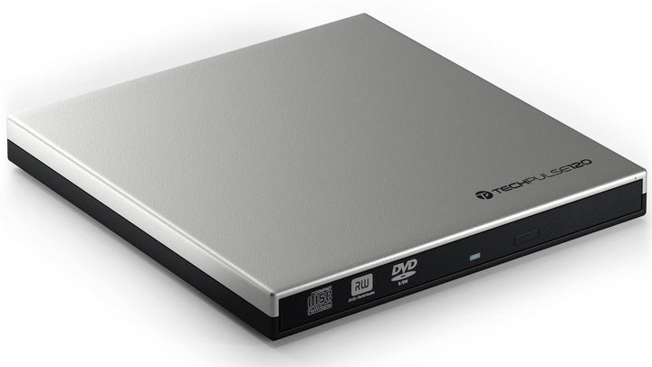 techPulse120 USB 3.0 Externer DVD Brenner CD Burner Superdrive Portable Rom Laufwerk DVDRW CDRW Slim