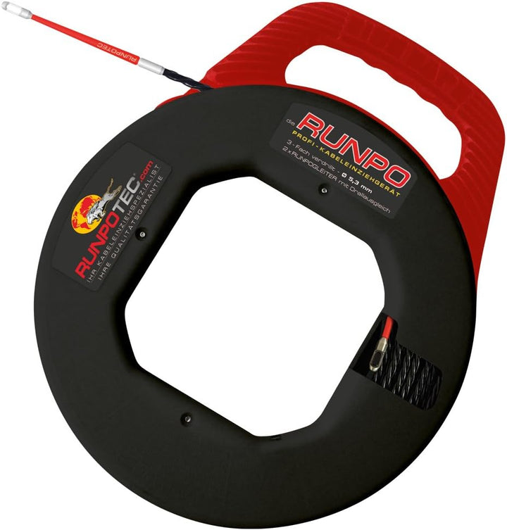 Runpotec 10014 RUNPO 5,3mm verdrillt 30m mit Box (mit Drallausgleich) & 10020 RUNPOSTICKS Comfort Se