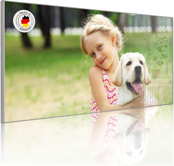 banjado® Magnettafel 78 x 37cm / Magnetwand aus Metall/Magnetpinnwand als Memoboard/Pinnwand Magnett