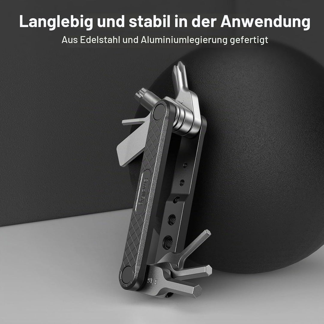 SMALLRIG Kamera Multitool Werkzeug mit Schraubendreher und Schraubenschlüssel, Folding Screwdriver T