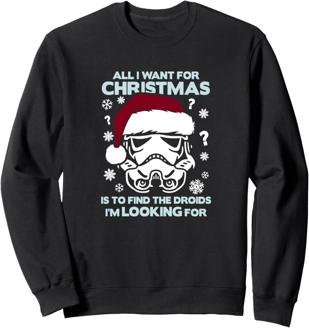 Star Wars Storm Trooper Droid Looking Christmas Sweatshirt