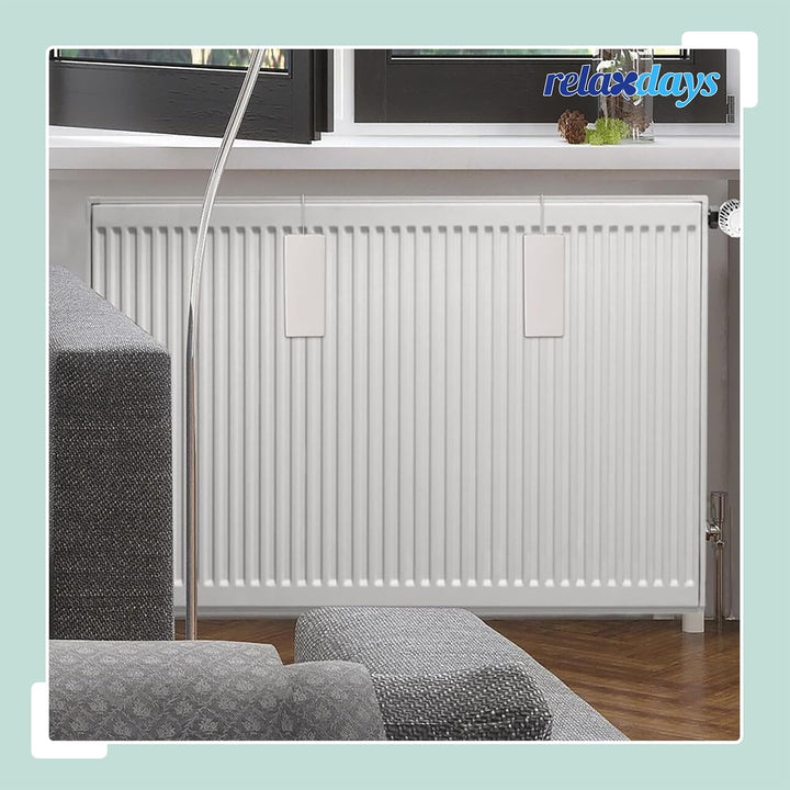 Relaxdays Luftbefeuchter Heizkörper, 6er Set, Wasserverdunster für Heizung, zum Hängen, Keramik, Rau