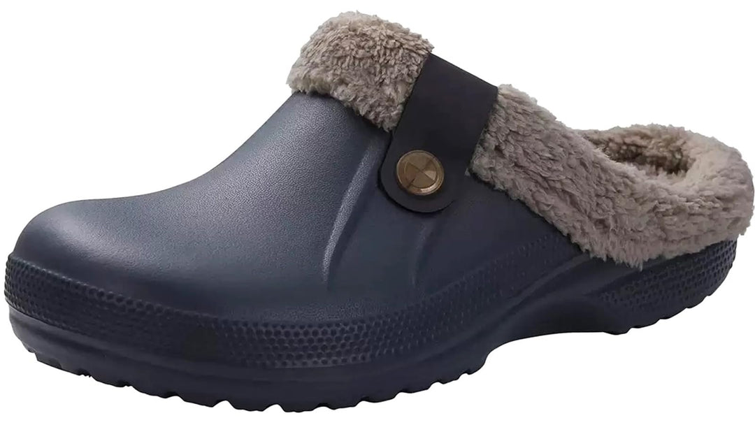 Clogs Hausschuhe Gefüttert Damen Herren Warm Winter Gartenschuhe Wasserdicht Wärme Gartenclogs rutsc