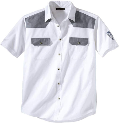 ATLAS FOR MEN - Herrenhemd - Kurze Ärmel - Verfügbar in grossen Grössen von M bis 5XL M Details in B