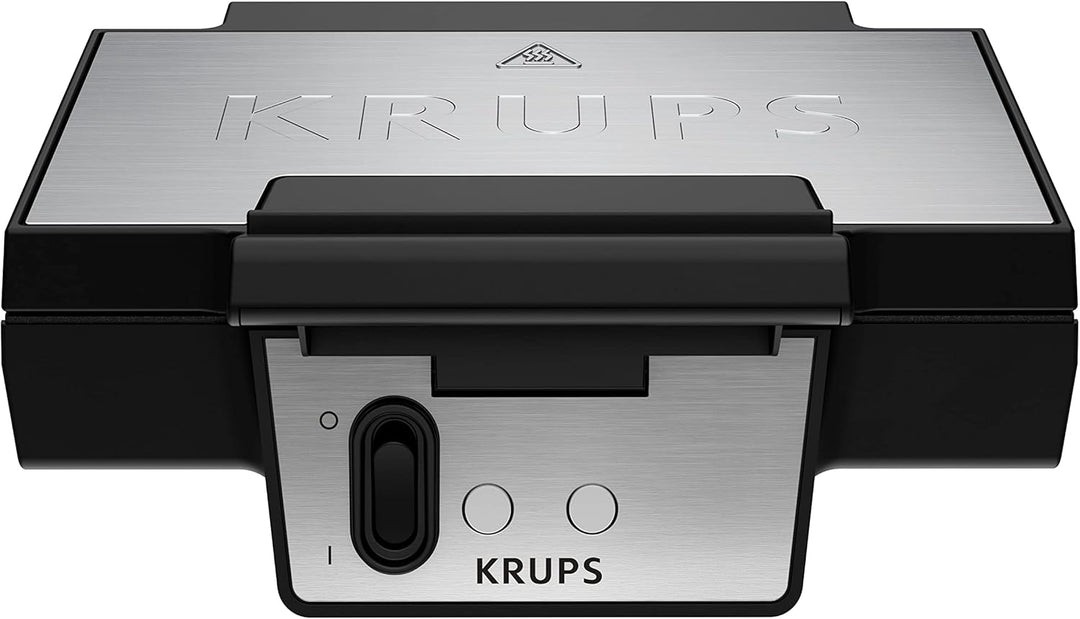 Krups FDK453 Sandwichmaker | Dreieckform | Antihaftbeschichtung | tiefe 25x12 cm XL-Platten | vertik