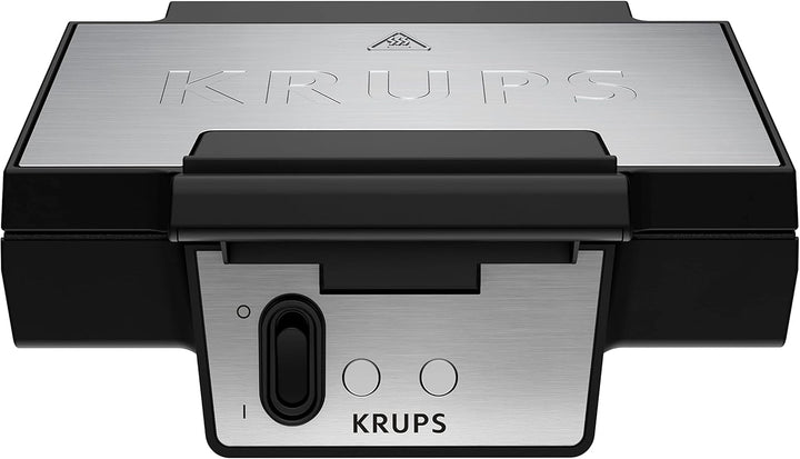 Krups FDK453 Sandwichmaker | Dreieckform | Antihaftbeschichtung | tiefe 25x12 cm XL-Platten | vertik