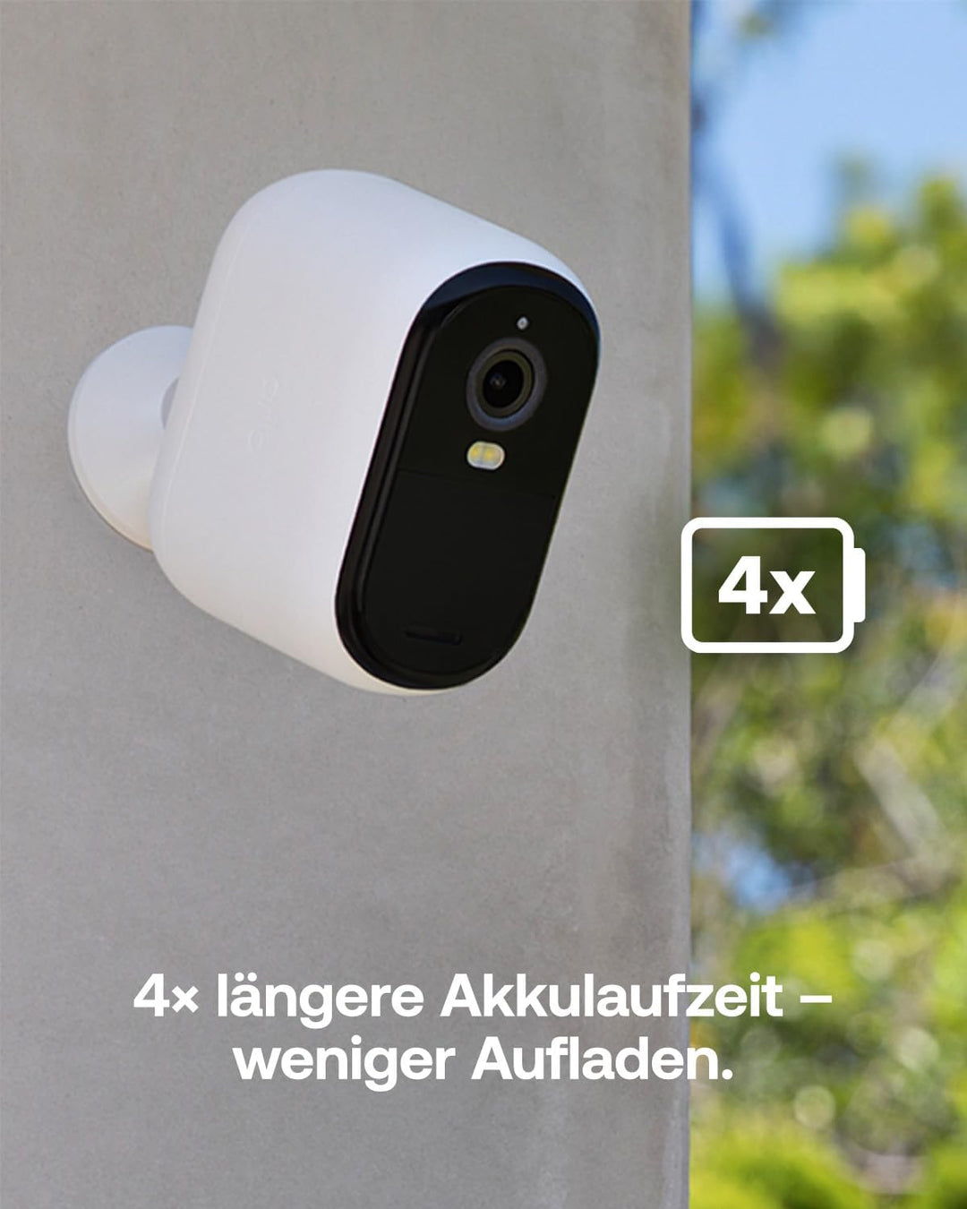 Arlo Essential 3 XL Batterie 2K Überwachungskamera Aussen WLAN, Kabellos, 2K HD Video, Farbnachtsich